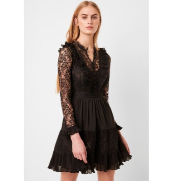 NWT FRENCH CONNECTION CLANDRE VINTAGE dress 4 6 - Picture 2 of 14